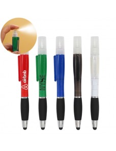 3-in-1 Spray Antibacterial Pen w/ Stylus Tip