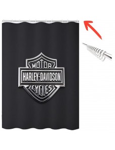 Bathroom Partition Printed Shower Curtain