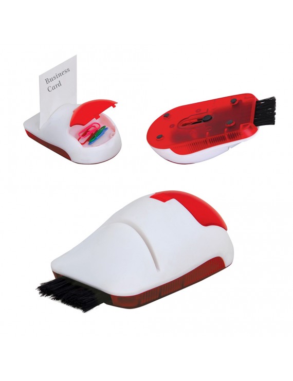 Card Holder with Computer Brush & Paper Clip Card Holder with Computer Brush & Paper Clip