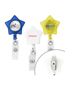 Star Shaped Retractable Badge Holder