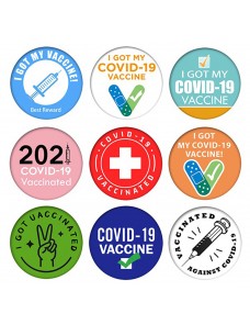 Vaccine Button Pins