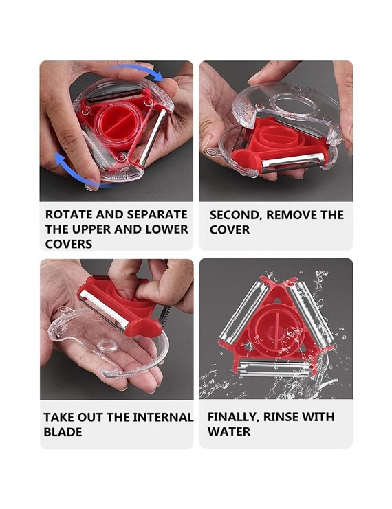 3 In 1 Multifunctional Julienne Peelers