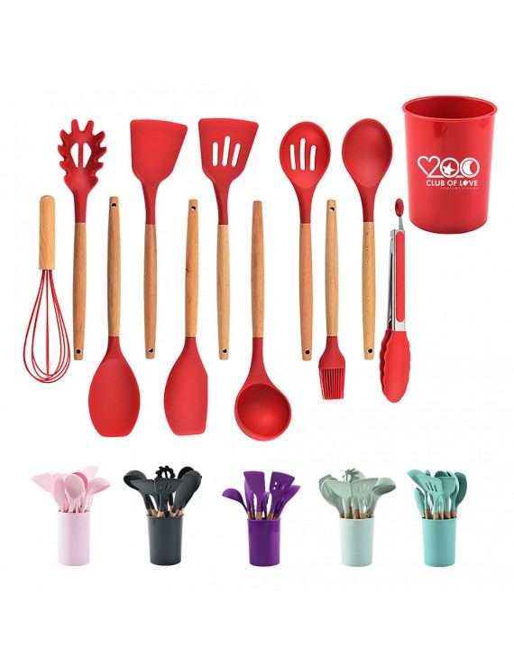 11-Piece Silicone Kitchenware Cooking Tool Set