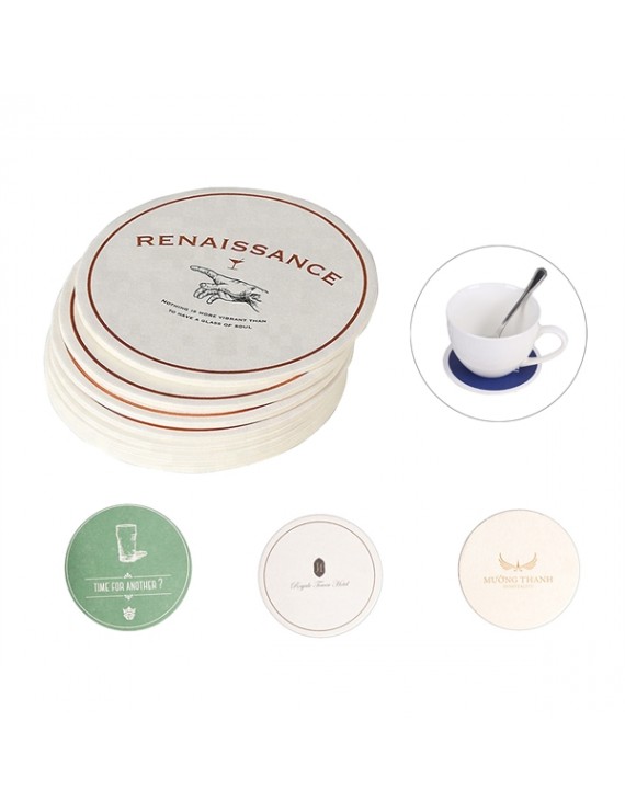 Round Absorbent Paper Coasters