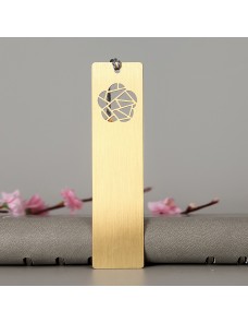 Gold Aluminum Bookmark assembled tassel