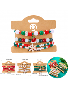 Custom Halloween Christmas Handmade Multicolor Acrylic Diamond Bracelet