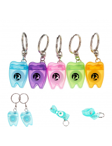 15m dental pattern includes floss keychain